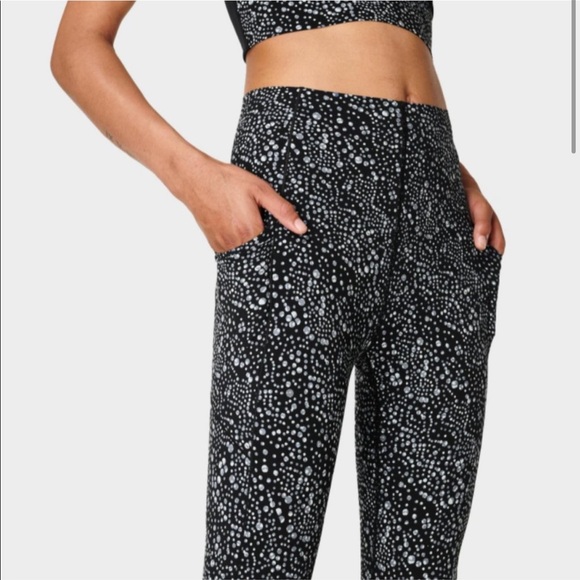 Sweaty Betty 2-pc Set Power Super High Rise 7/8 Pocket Leggings Crop Top… - Picture 3 of 15